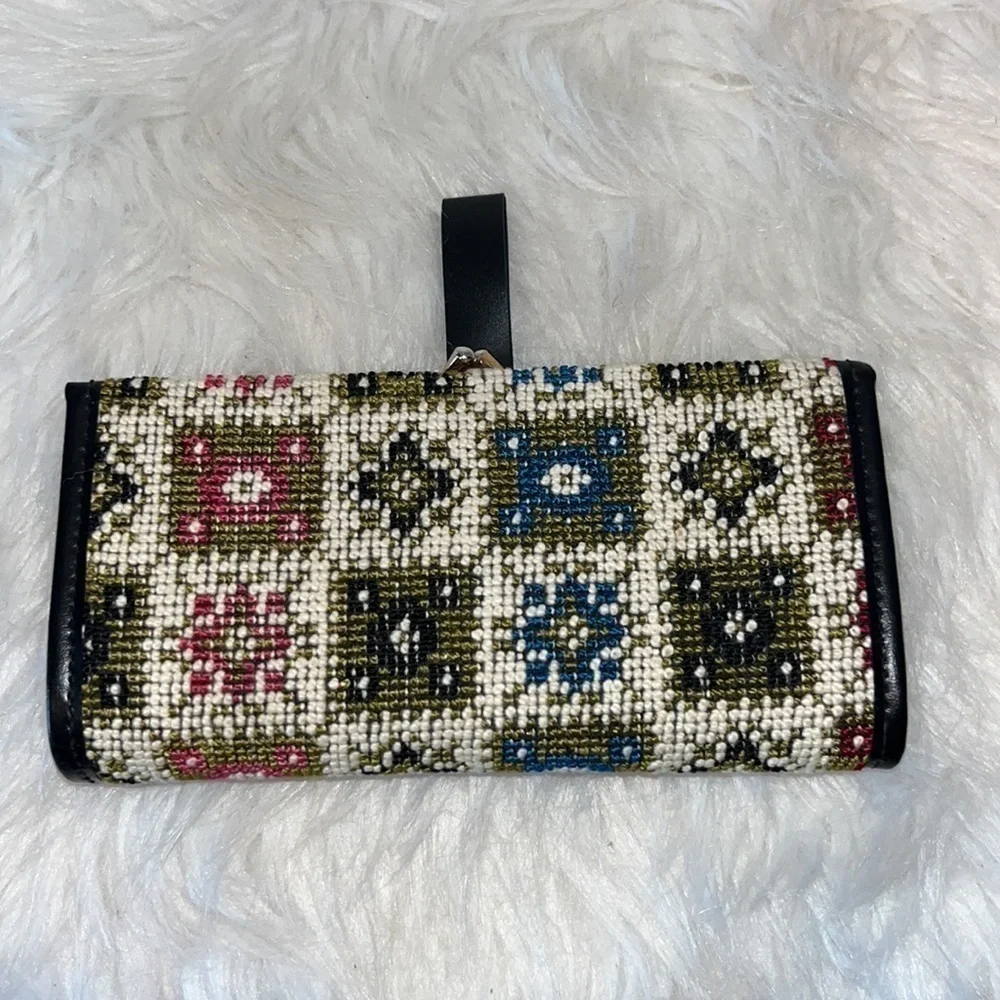 Beautiful vintage boho tapestry wallet cottagecore grandma on trend